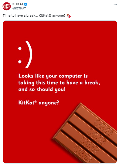 kitkat blue screen