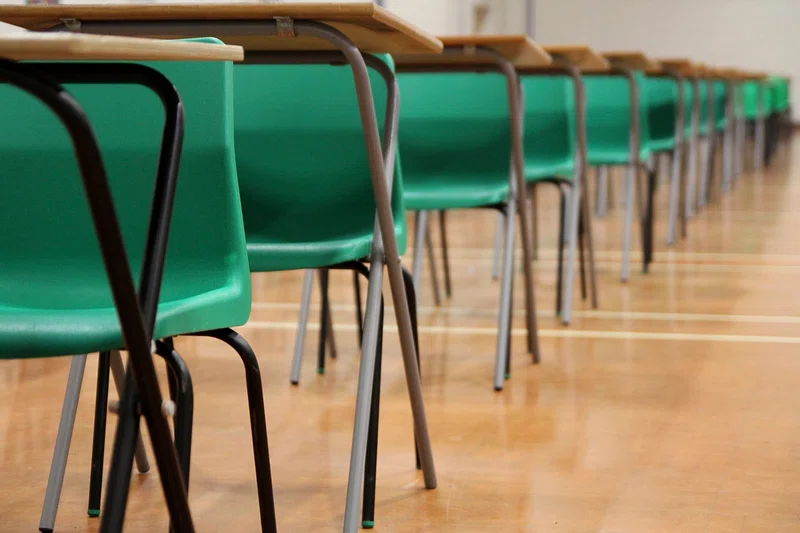 school exam chairs