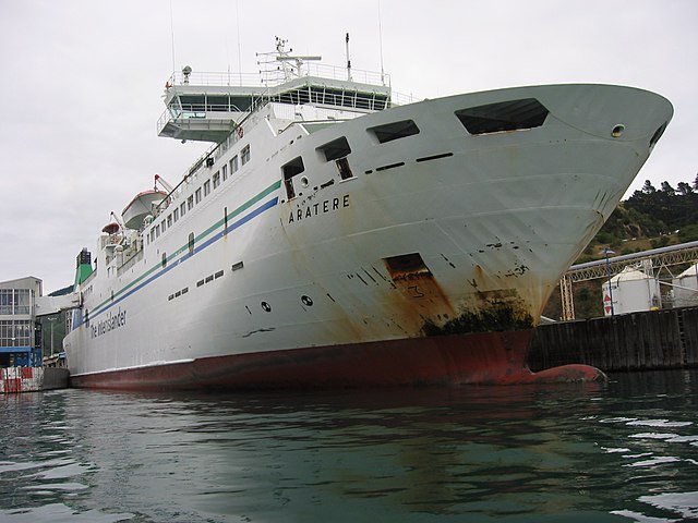 interislander ferry, aratere loading at picton panoramio