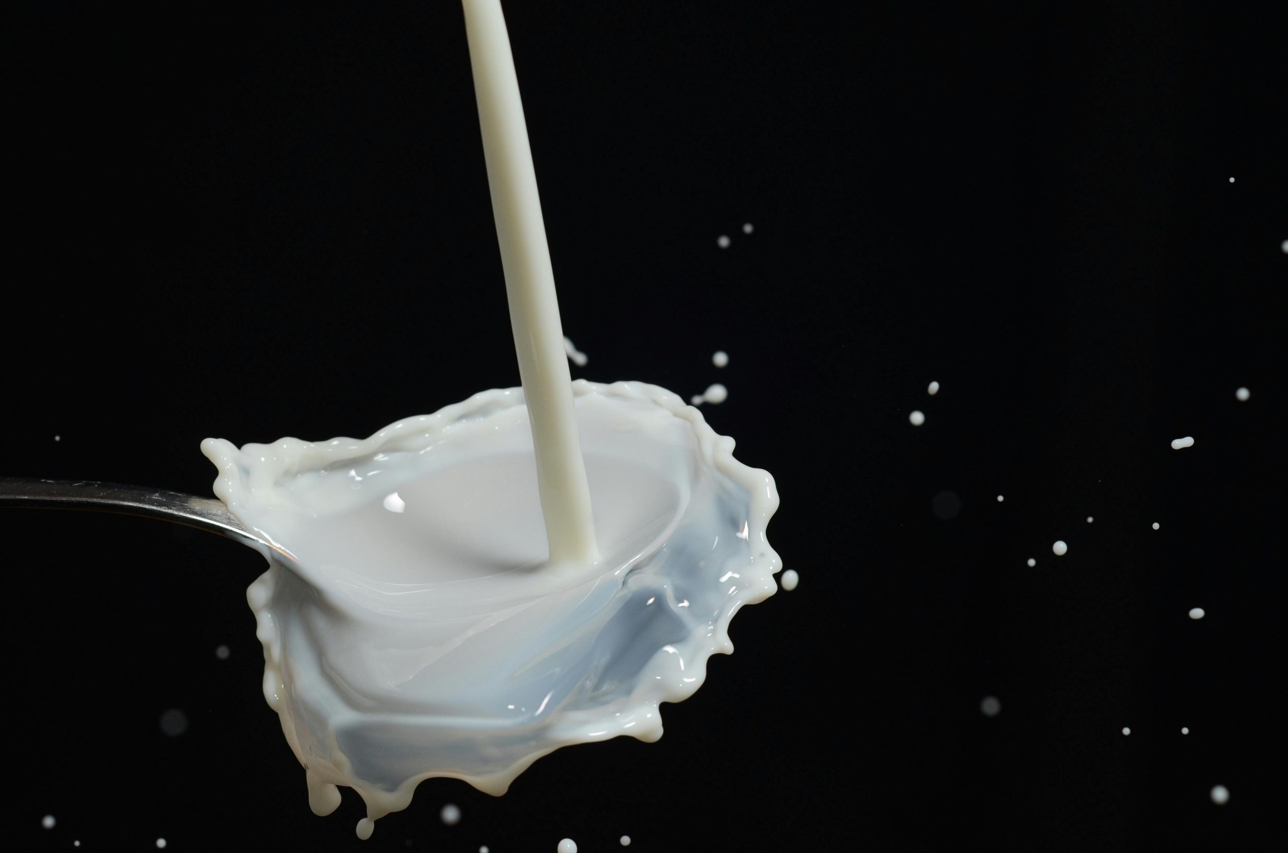 milk dripping