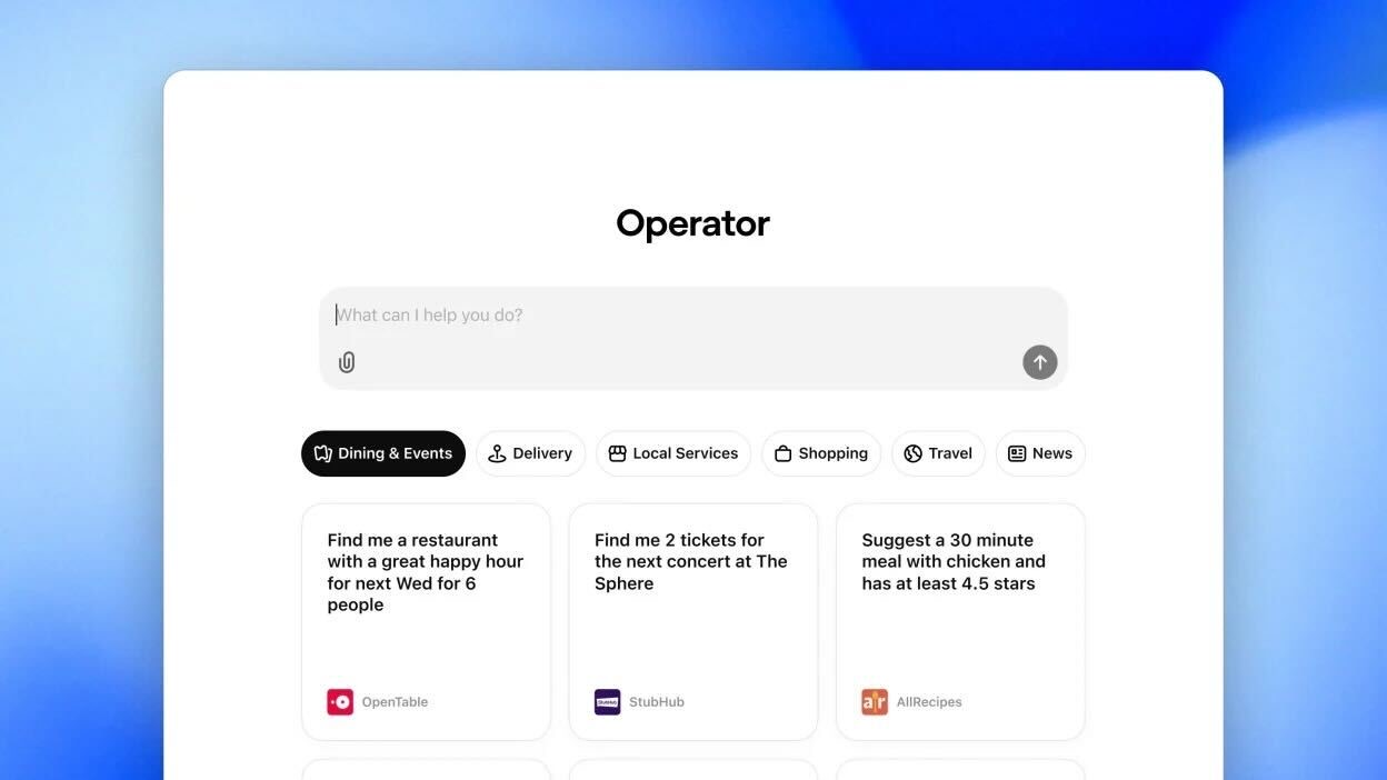 openai introduces operator for seamless task automation