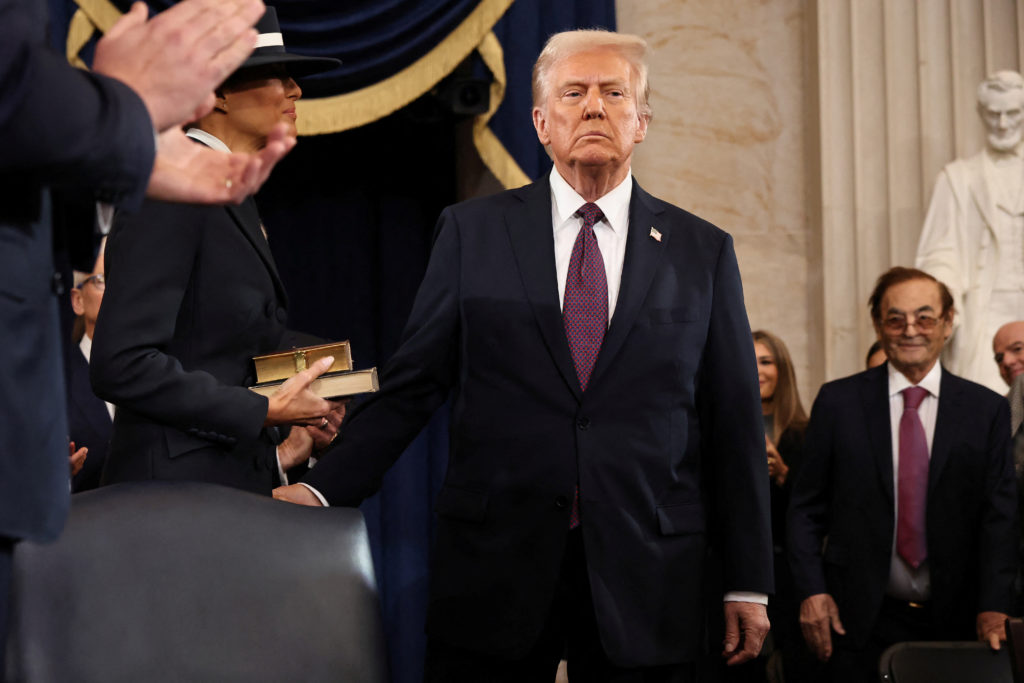inauguration ceremony for trump's second presidential term